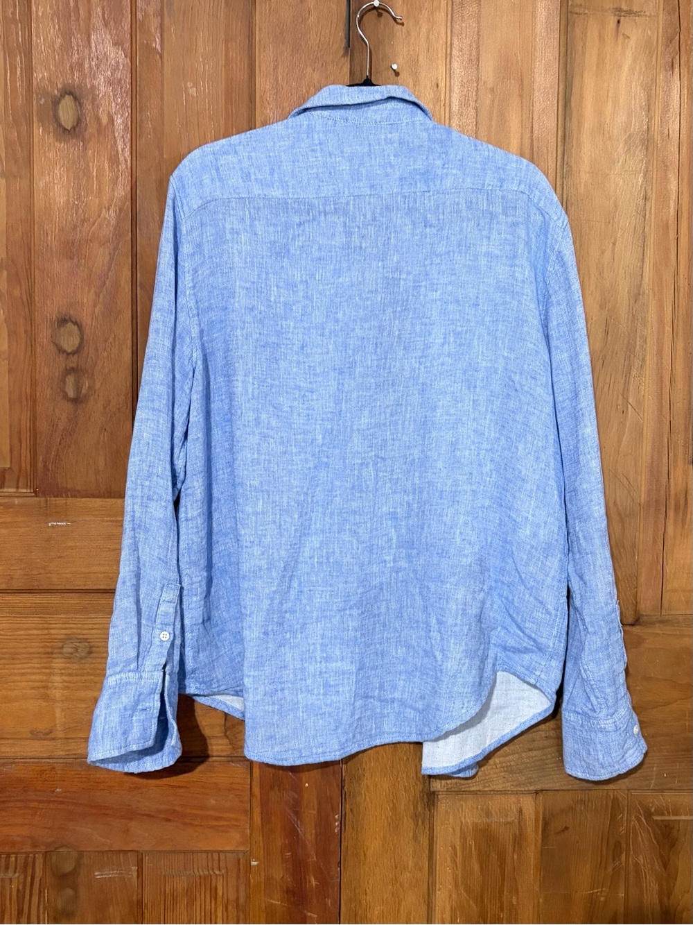 J.Crew – Garçon Classic Shirt in Cotton-Linen Blend Gauze Majestic Sky – Sz. 12 - Picture 7 of 7